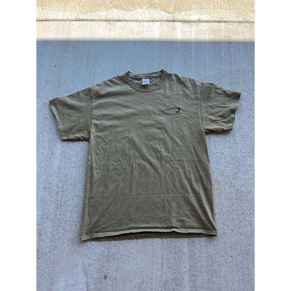 Port & Company Air Defense Artillery First to Fire Graphic T-Shirt Green Large